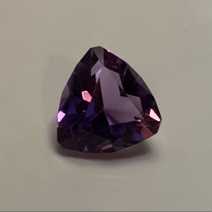 Approximately 8.6 x 9.6 mm Trillin Amethyst Gemstone